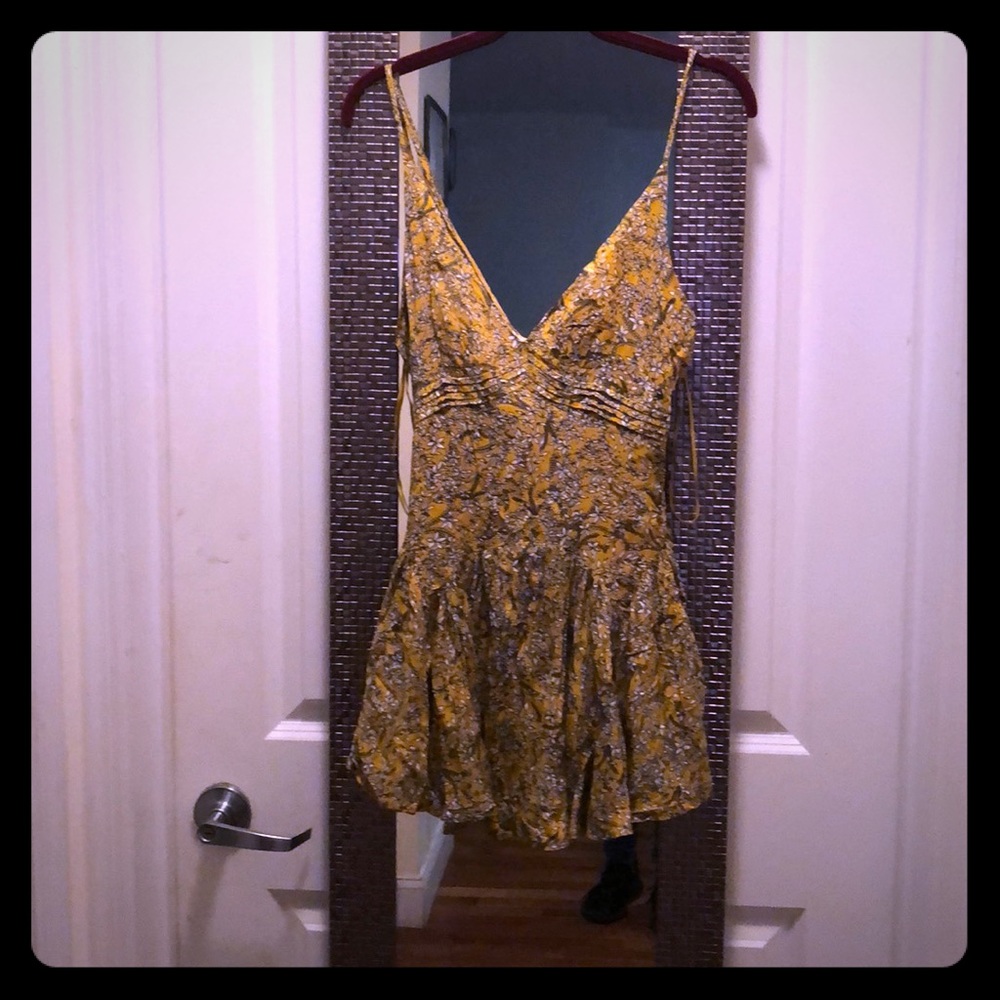 Mustard & Black romper